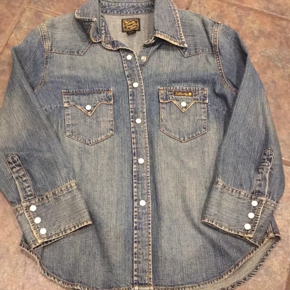 Lucky Brand Denim shirt - Picture 2 of 7